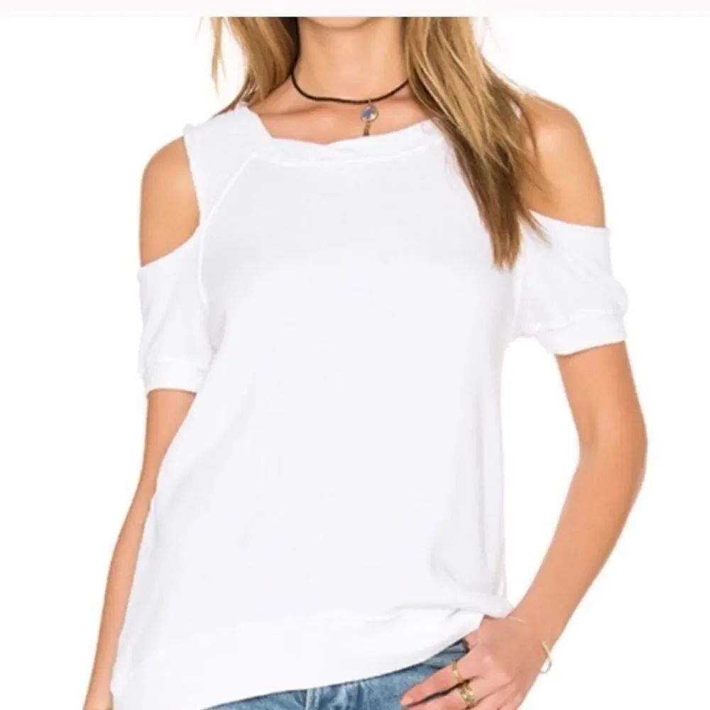 NWT Pam & Gela White Top Sweat Shirt